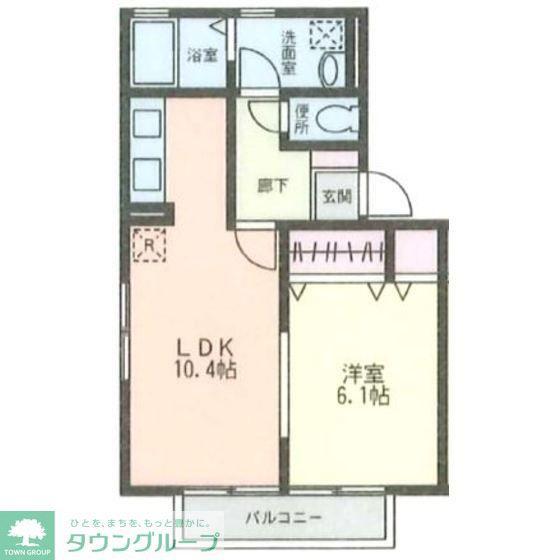 ベルヴェデーレ3番館(1LDK/1階)の間取り写真