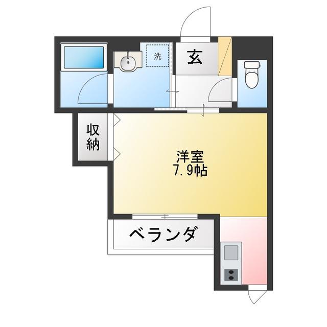 MAISON DE ARBRE(1K/1階)の間取り写真