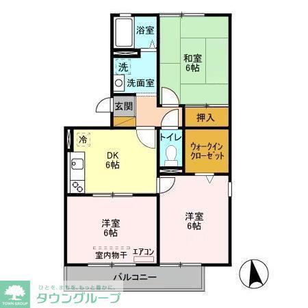 ジュネススズキ(3DK/3階)の間取り写真
