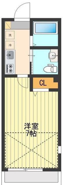 エクセレント宮下町(1K/2階)の間取り写真