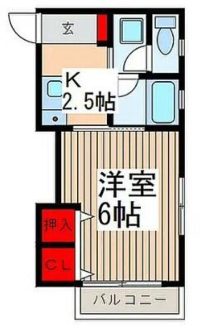 マンションANKU(1K/3階)の間取り写真