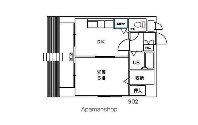 モントーレ城南(2LDK/9階)の間取り写真