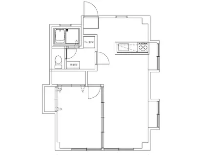 ESTAS(1LDK/3階)の間取り写真
