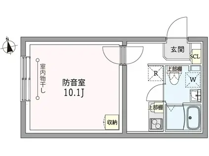 CASA RASICLAS ITABASHI-OYAMA(1K/5階)の間取り写真