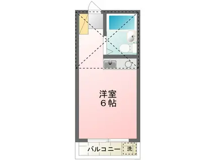 アネックス129(ワンルーム/1階)の間取り写真