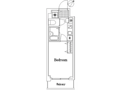 フェニックス・エルミタージュ(1K/3階)の間取り写真