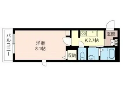 シャーメゾン上十条(1K/2階)の間取り写真