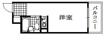 ジーエスハイム元町(ワンルーム/10階)の間取り写真