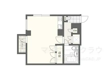 グランヴィレッジ泉が丘(ワンルーム/3階)の間取り写真