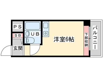 ライオンズマンション新大阪第5(ワンルーム/7階)の間取り写真