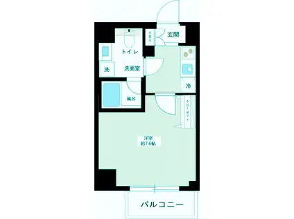 レアライズ蒲田3(1K/2階)の間取り写真