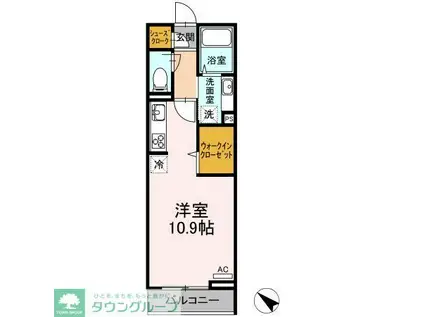 カーサグラナーデ(ワンルーム/3階)の間取り写真