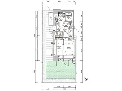 池田1丁目M(1DK/1階)の間取り写真
