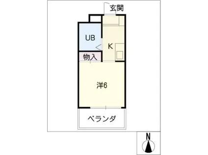 メゾンド・スクワール(ワンルーム/4階)の間取り写真