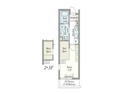 MY STYLE VINTAGE上北沢マイスタイルヴィンテージカミキ(1K/2階)の間取り写真