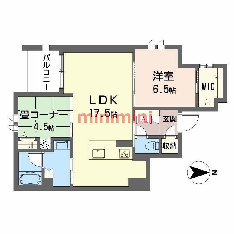メゾンオリーブIII(2LDK/3階)の間取り写真