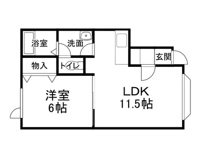 アーク・リビオンB(1LDK/2階)の間取り写真