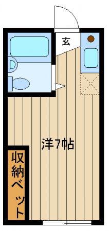 恵光レジデンス(ワンルーム/3階)の間取り写真