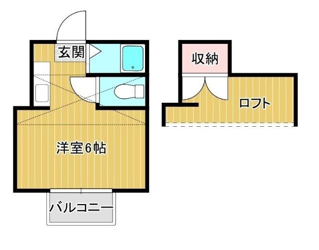 グランドエクセル名切(1K/2階)の間取り写真