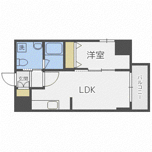 シティコート北一条(1LDK/10階)の間取り写真