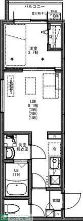 KEIAI RESIDENCE 五香II(1LDK/3階)の間取り写真