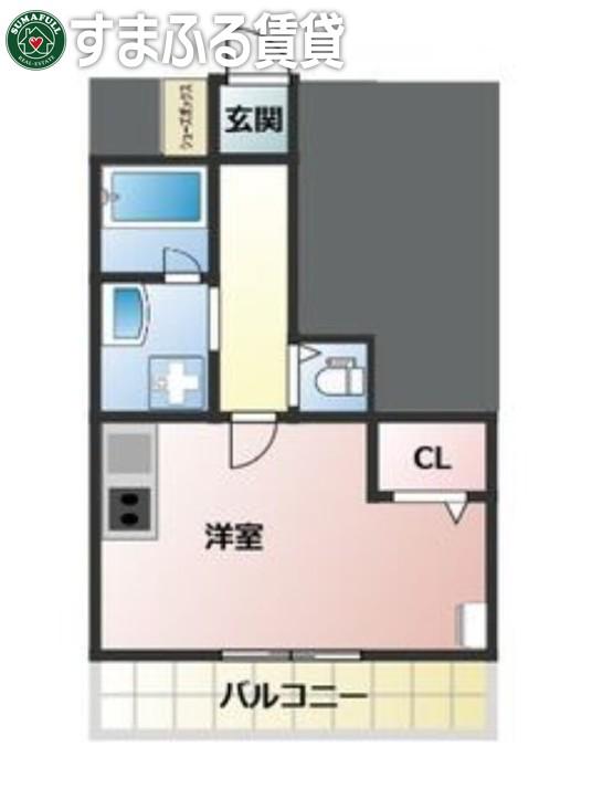 TR土井(ワンルーム/1階)の間取り写真