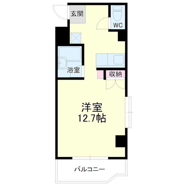 野中第5マンション(ワンルーム/3階)の間取り写真
