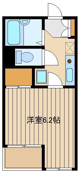 イストワール(1K/1階)の間取り写真