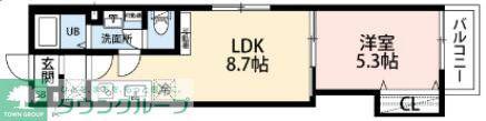 SOLEIL OCT(1LDK/3階)の間取り写真
