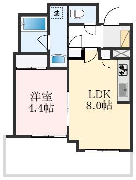 CORAL KOTOBUKI踞尾(1LDK/2階)の間取り写真