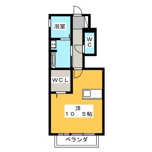 メゾン四日町(ワンルーム/1階)の間取り写真