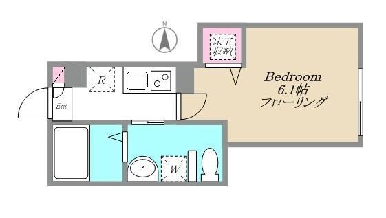 PREMIERE(1K/1階)の間取り写真