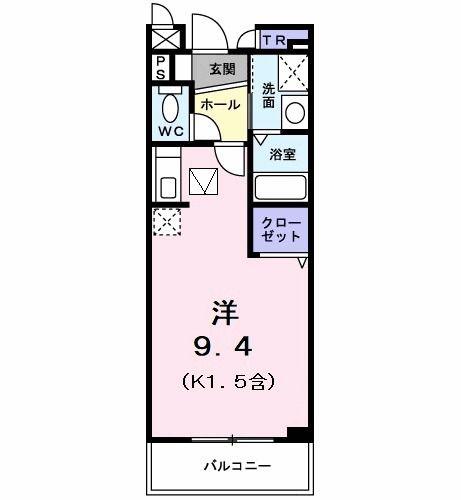 インビック松原(ワンルーム/1階)の間取り写真
