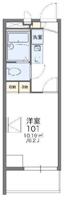 レオパレスヨロズヤC(1K/3階)の間取り写真