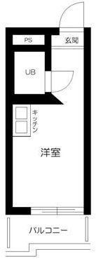 TOP中野第2(ワンルーム/3階)の間取り写真