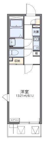 レオネクストコージーコートI(1K/2階)の間取り写真