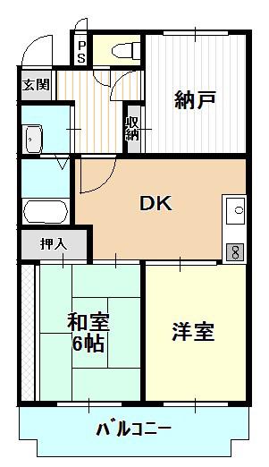 サン・シード(2SDK/1階)の間取り写真