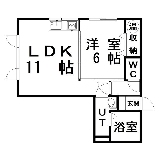 07レジェンド(1LDK/1階)の間取り写真