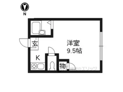 プラム中書島(ワンルーム/4階)の間取り写真