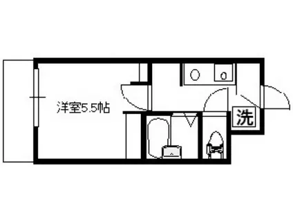 山根ビル柳が丘(1K/3階)の間取り写真