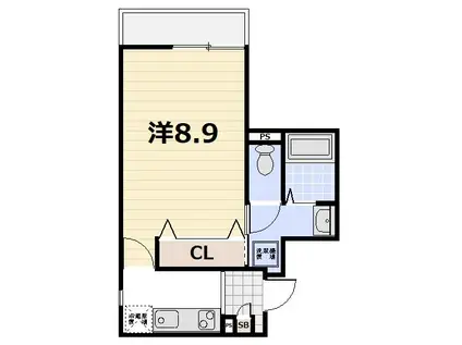 上京区堀出シ町 計画(1K/2階)の間取り写真