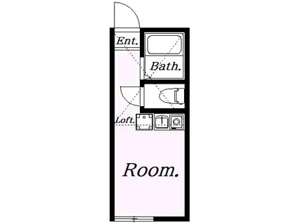 ユナイト上大岡マークエスター(ワンルーム/1階)の間取り写真