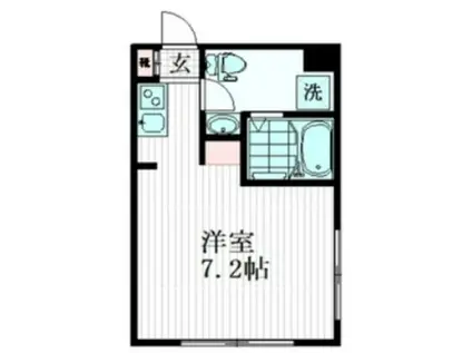 BONDS STAGE千鳥町 (ワンルーム/1階)の間取り写真