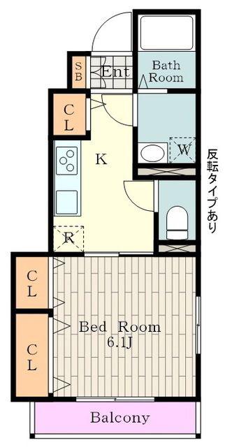 AMOUR SORA(1K/1階)の間取り写真