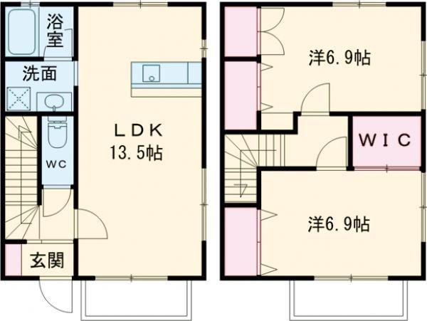 STAGEA RESIDENCE(2LDK/1階)の間取り写真