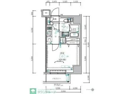 ベルシード蒲田II(1K/5階)の間取り写真