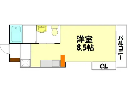 DER GLANZ Y2金屋(ワンルーム/2階)の間取り写真