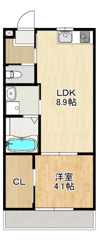 MODERN PALAZZO グランM(1LDK/2階)の間取り写真