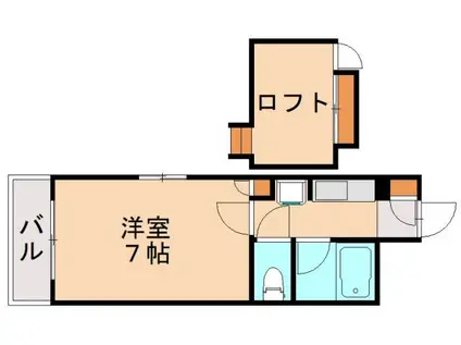 PLイースト医生ヶ丘II(1K/4階)の間取り写真