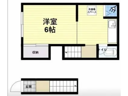 ペディハイツ尼崎大物(1DK/1階)の間取り写真